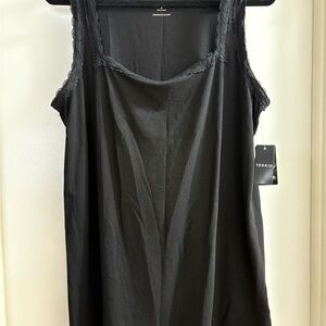 Torrid Black Lace Trim Top
